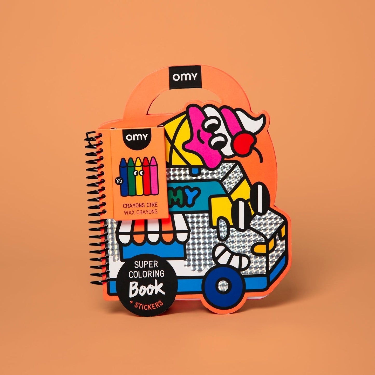 Omy Super Coloring & Sticker Book ~ Yummy Food