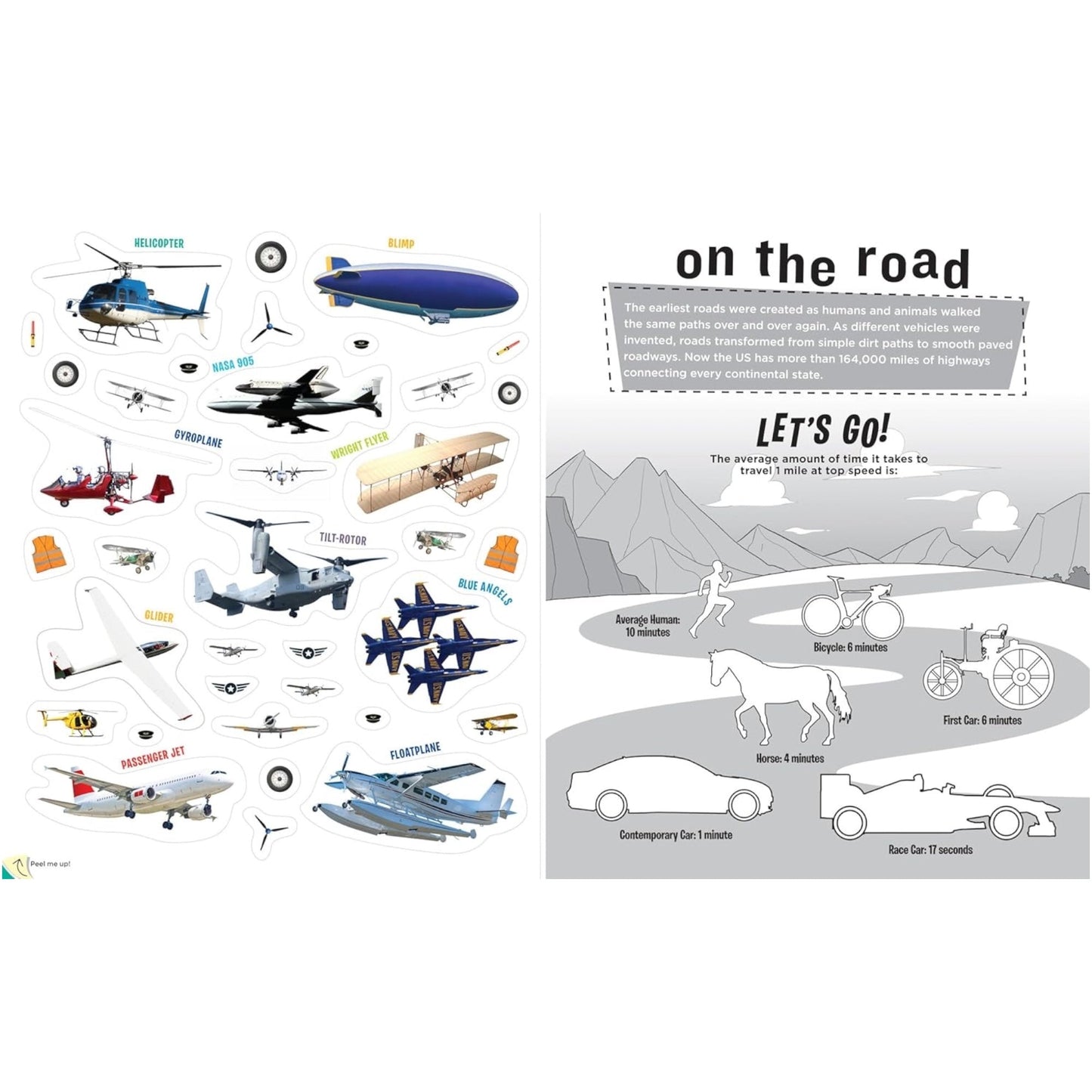 Peel & Discover: Cars! Trucks! Trains! and More