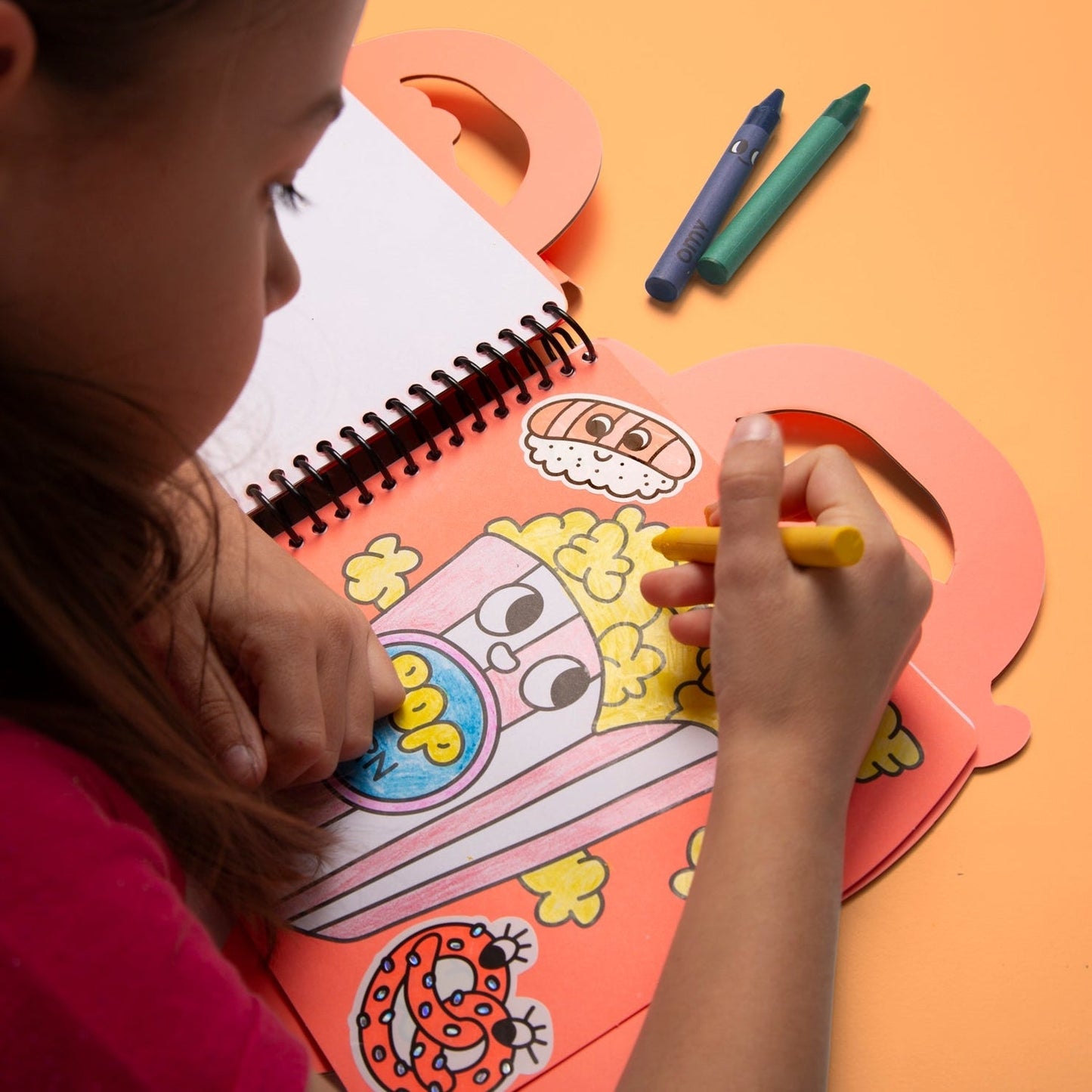 Omy Super Coloring & Sticker Book ~ Yummy Food