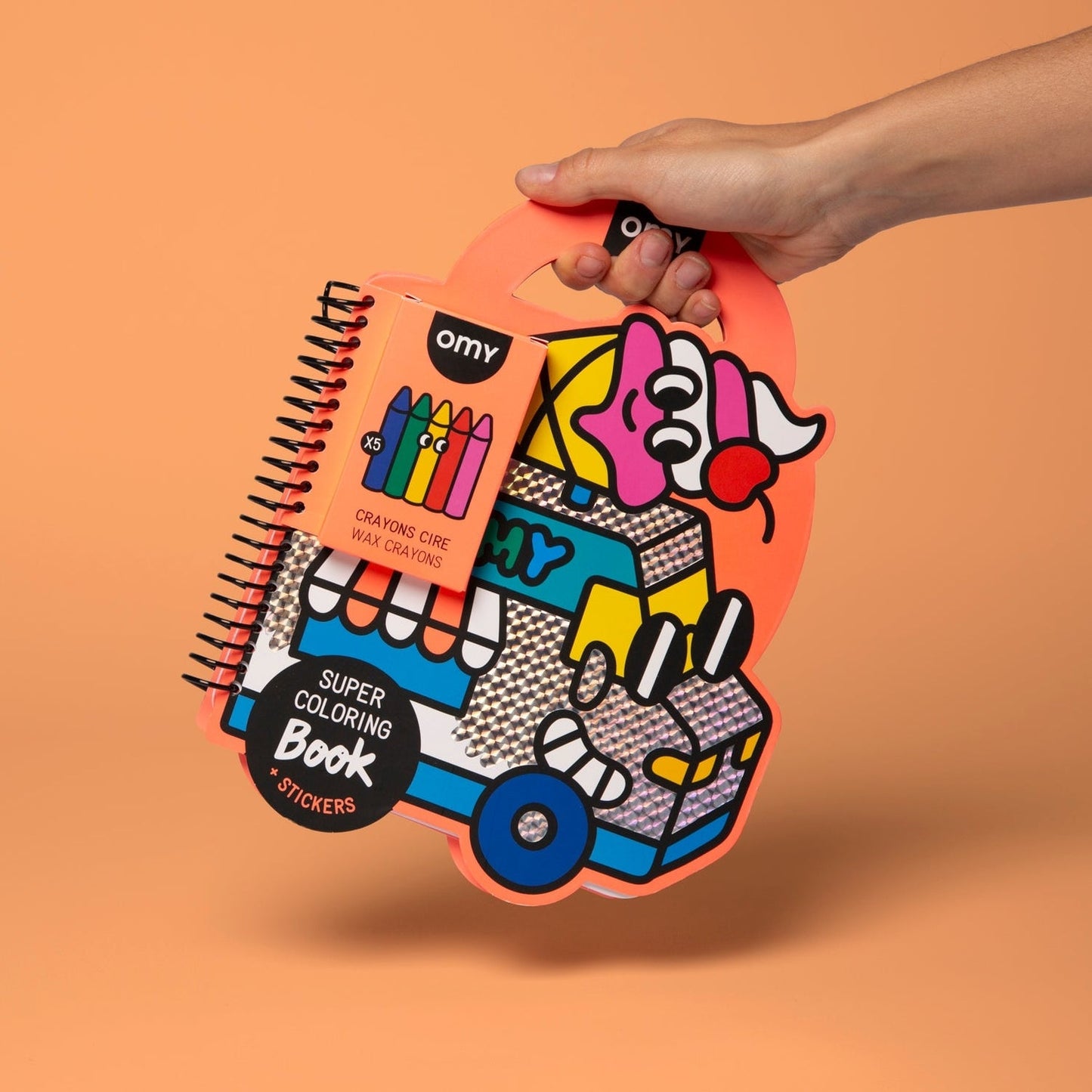 Omy Super Coloring & Sticker Book ~ Yummy Food