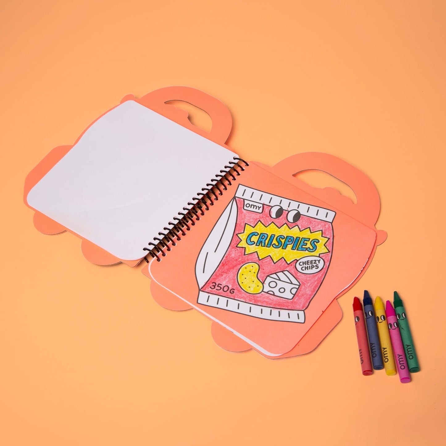 Omy Super Coloring & Sticker Book ~ Yummy Food