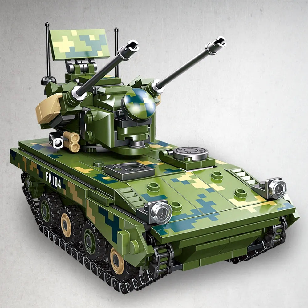 jiestar military type 09 twin 35 anti aircraft gun tank bricks toy usablocks 187 jiestar military type 09 twin 35 anti aircraft gun tank bricks toy usablocks 187