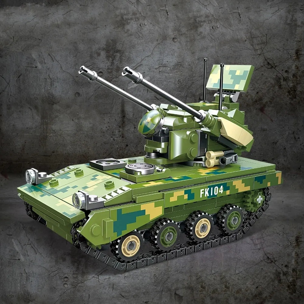 jiestar military type 09 twin 35 anti aircraft gun tank bricks toy usablocks 915 jiestar military type 09 twin 35 anti aircraft gun tank bricks toy usablocks 915