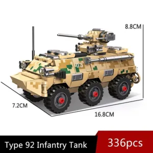 jiestar moc military type 92 infantry fighting vehicle bricks toys usablocks 425