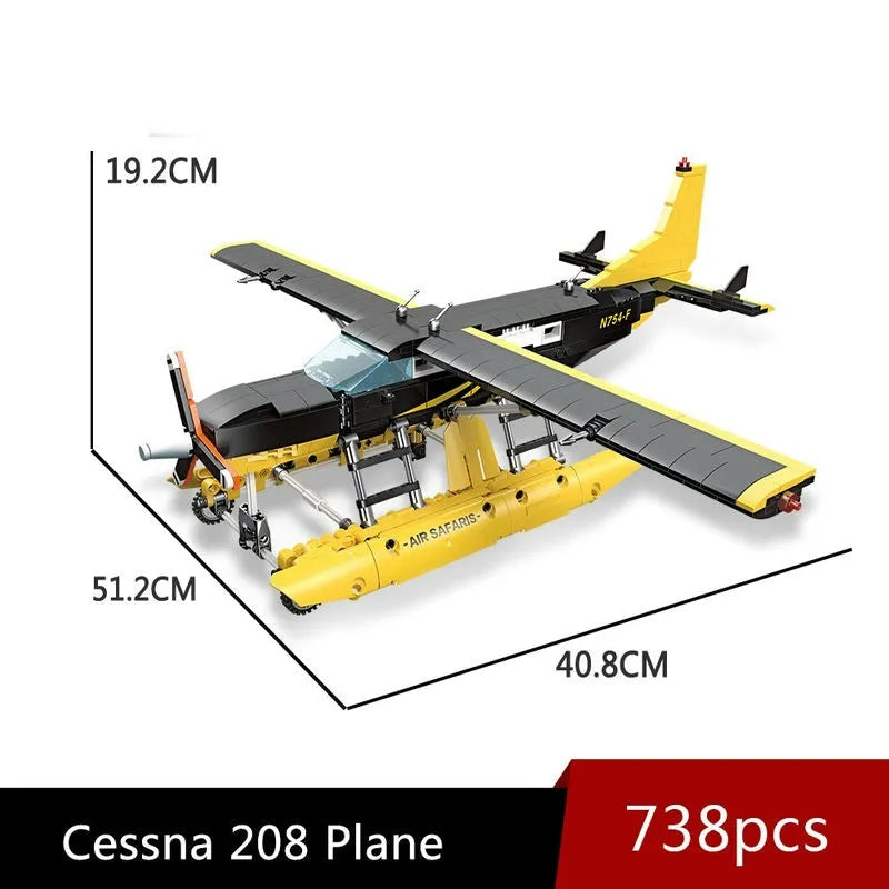 jiestar tech moc cargo plane cessna 208 aircraft bricks toy usablocks 104 jiestar tech moc cargo plane cessna 208 aircraft bricks toy usablocks 104