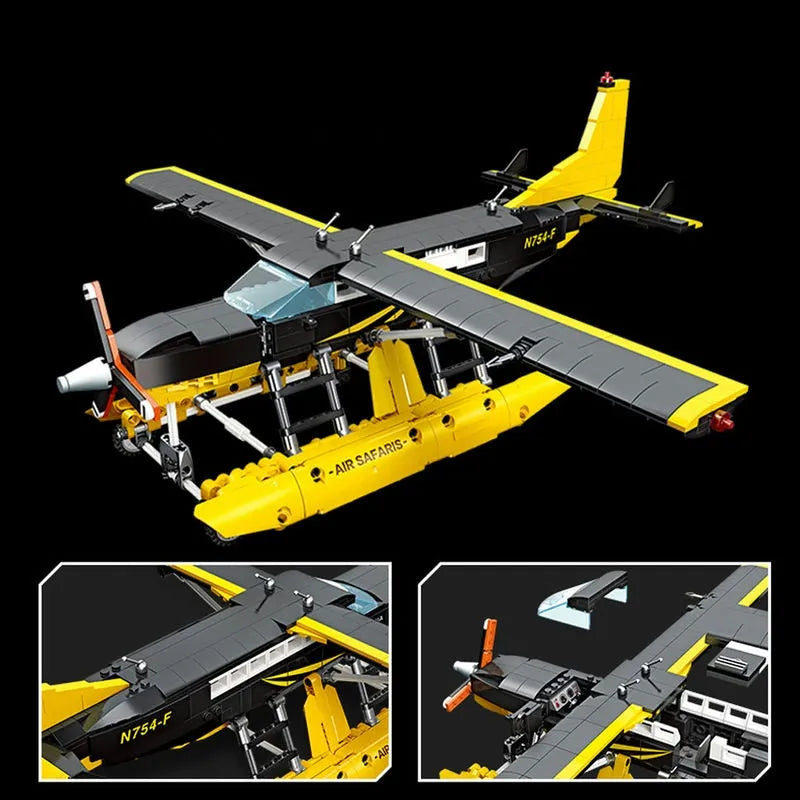 jiestar tech moc cargo plane cessna 208 aircraft bricks toy usablocks 701 jiestar tech moc cargo plane cessna 208 aircraft bricks toy usablocks 701