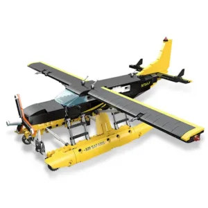 jiestar tech moc cargo plane cessna 208 aircraft bricks toy usablocks 718
