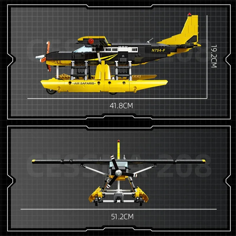 jiestar tech moc cargo plane cessna 208 aircraft bricks toy usablocks 794 jiestar tech moc cargo plane cessna 208 aircraft bricks toy usablocks 794