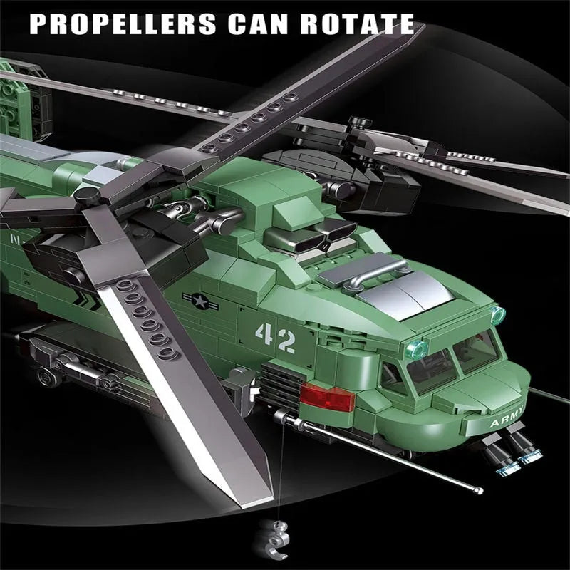 jiestar technical moc twin rotor helicopter bricks toy 58008 usablocks 127 jiestar technical moc twin rotor helicopter bricks toy 58008 usablocks 127