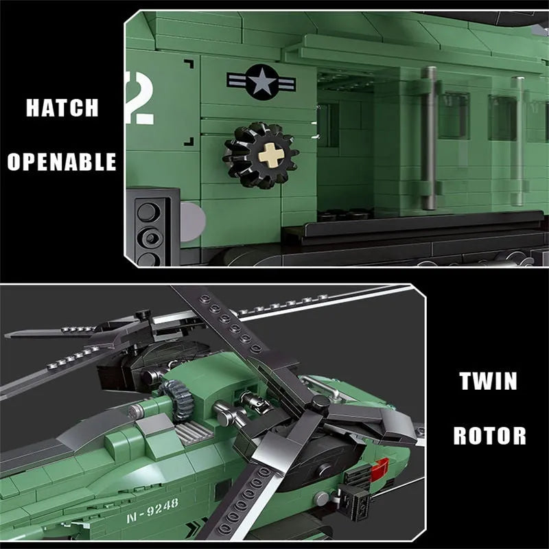 jiestar technical moc twin rotor helicopter bricks toy 58008 usablocks 386 jiestar technical moc twin rotor helicopter bricks toy 58008 usablocks 386