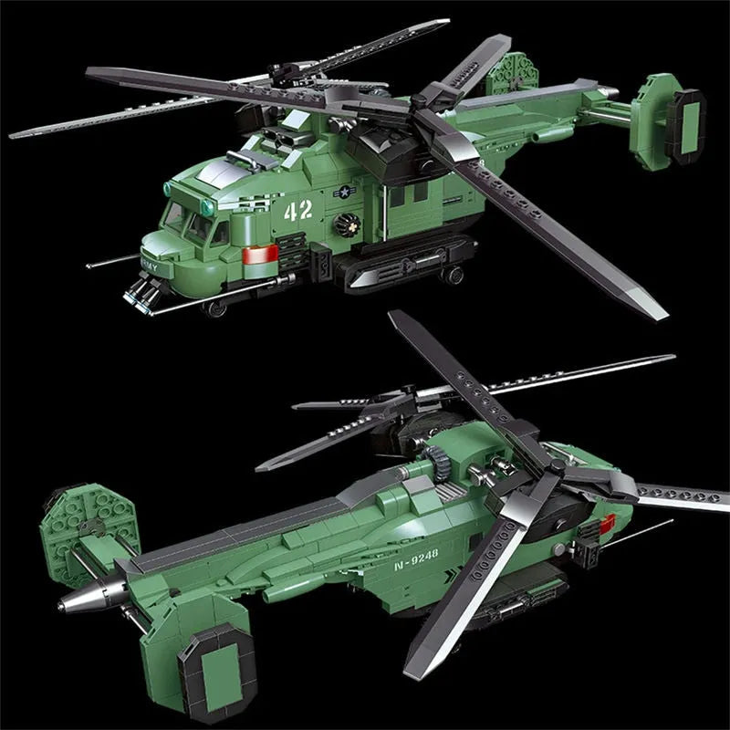 jiestar technical moc twin rotor helicopter bricks toy 58008 usablocks 524 jiestar technical moc twin rotor helicopter bricks toy 58008 usablocks 524