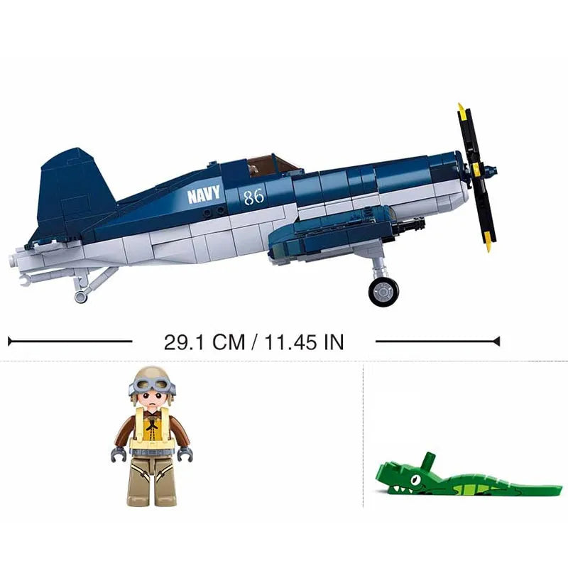 sluban military aircraft ww2 us f4u bomber plane bricks toy usablocks 534 sluban military aircraft ww2 us f4u bomber plane bricks toy usablocks 534