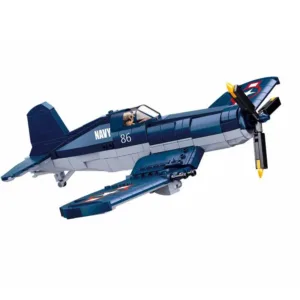 sluban military aircraft ww2 us f4u bomber plane bricks toy usablocks 919