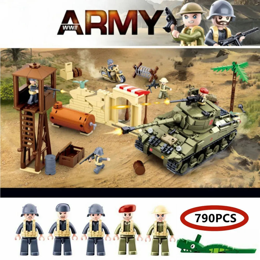 sluban military moc ww2 army battle of el alamein bricks toy usablocks 551 sluban military moc ww2 army battle of el alamein bricks toy usablocks 551