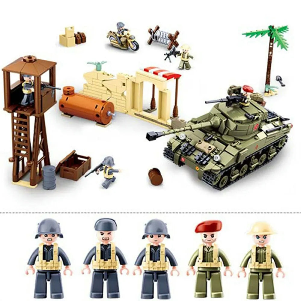 sluban military moc ww2 army battle of el alamein bricks toy usablocks 616 sluban military moc ww2 army battle of el alamein bricks toy usablocks 616