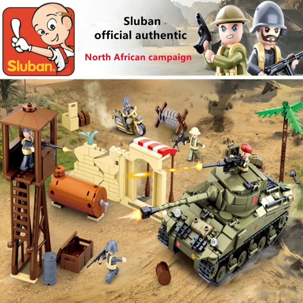 sluban military moc ww2 army battle of el alamein bricks toy usablocks 644 sluban military moc ww2 army battle of el alamein bricks toy usablocks 644
