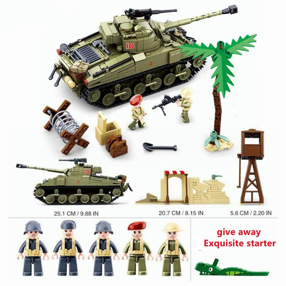 sluban military moc ww2 army battle of el alamein bricks toy usablocks 836 sluban military moc ww2 army battle of el alamein bricks toy usablocks 836