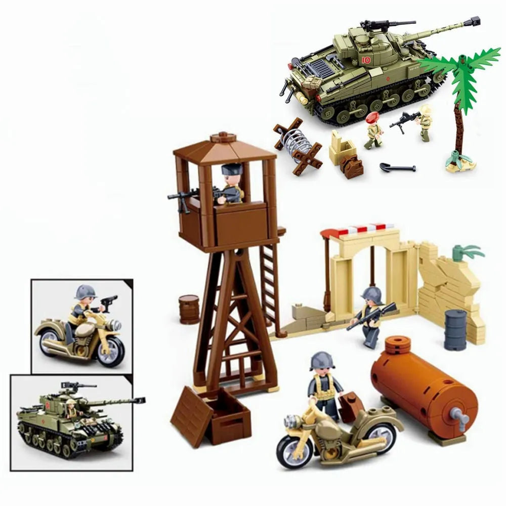 sluban military moc ww2 army battle of el alamein bricks toy usablocks 991 sluban military moc ww2 army battle of el alamein bricks toy usablocks 991