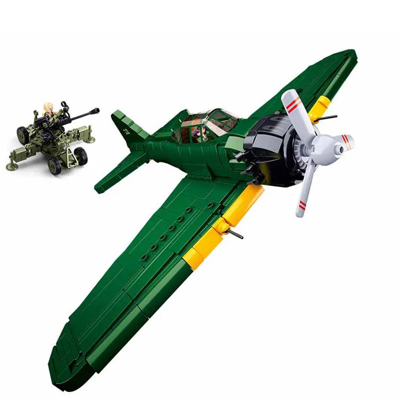 sluban moc military aircraft ww2 m6m attack plane bricks toy usablocks 885 sluban moc military aircraft ww2 m6m attack plane bricks toy usablocks 885