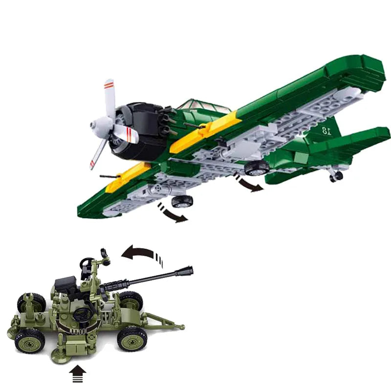 sluban moc military aircraft ww2 m6m attack plane bricks toy usablocks 931 sluban moc military aircraft ww2 m6m attack plane bricks toy usablocks 931