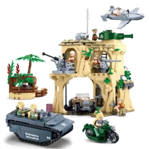 sluban moc military ww2 battle of iwo jima army bricks toy usablocks 769